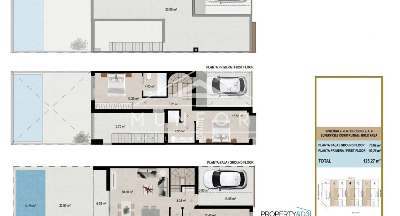 3 chambre Maison de Ville à vendre à San Javier avec piscine - 287 900 € (Ref: 9409806)