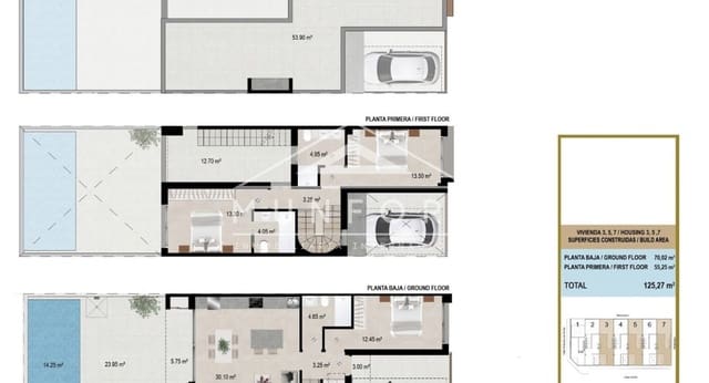 3 soveværelse Byhus til salg i Ciudad, San Javier med swimmingpool - € 287.900 (Ref: 9409806)