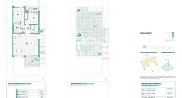 2 quarto Bungalow para venda em Los Balcones - Los Altos, Torrevieja com piscina - 329 900 € (Ref: 9462835)