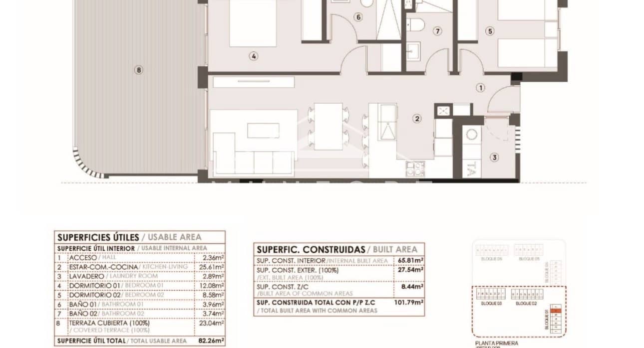 2 makuuhuone Huoneisto myytävänä paikassa Torrevieja mukana uima-altaan - 280 000 € (Ref: 9481544)