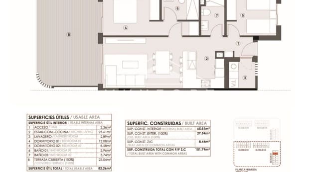 2 makuuhuone Huoneisto myytävänä paikassa El Chaparral - La Siesta - La Torreta, Torrevieja mukana uima-altaan - 280 000 € (Ref: 9481544)