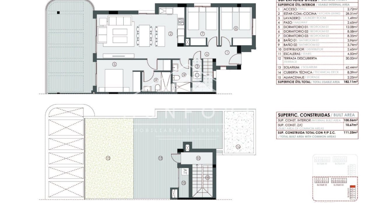 3 chambre Penthouse à vendre à Torrevieja avec piscine - 395 000 € (Ref: 9481546)