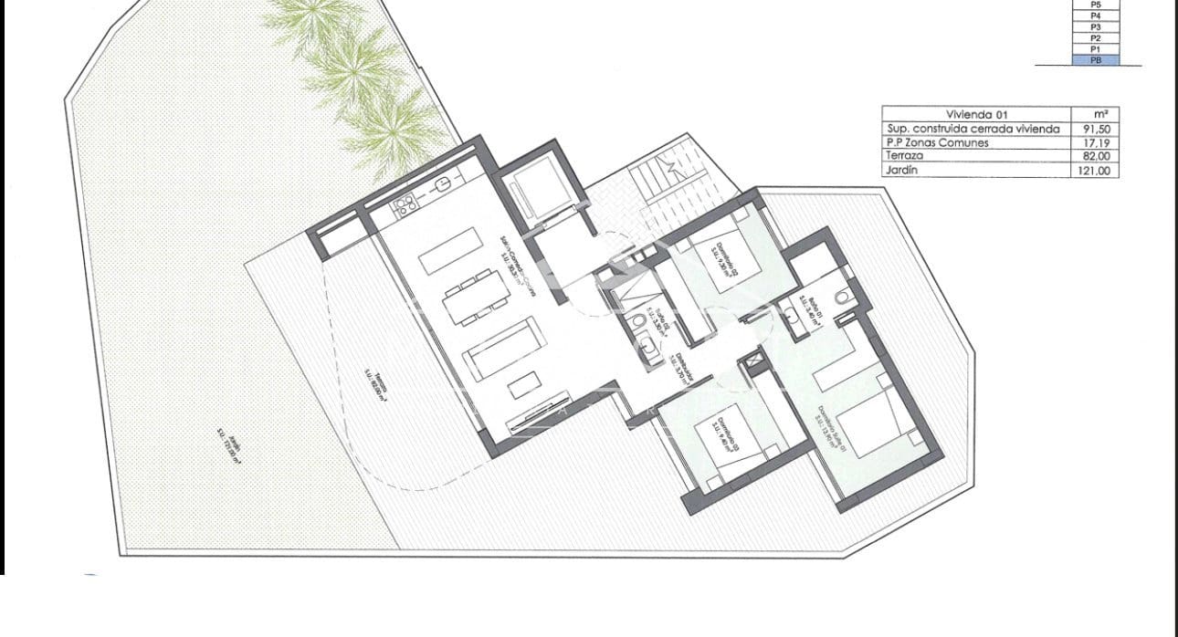 3 chambre Appartement à vendre à Guardamar del Segura avec piscine - 386 000 € (Ref: 9502942)