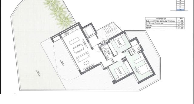 3 chambre Appartement à vendre à Zona Pueblo, Guardamar del Segura avec piscine - 386 000 € (Ref: 9502942)