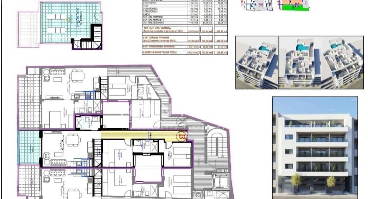 2 soveværelse Penthouse til salg i Torrevieja med swimmingpool - € 419.000 (Ref: 9523616)