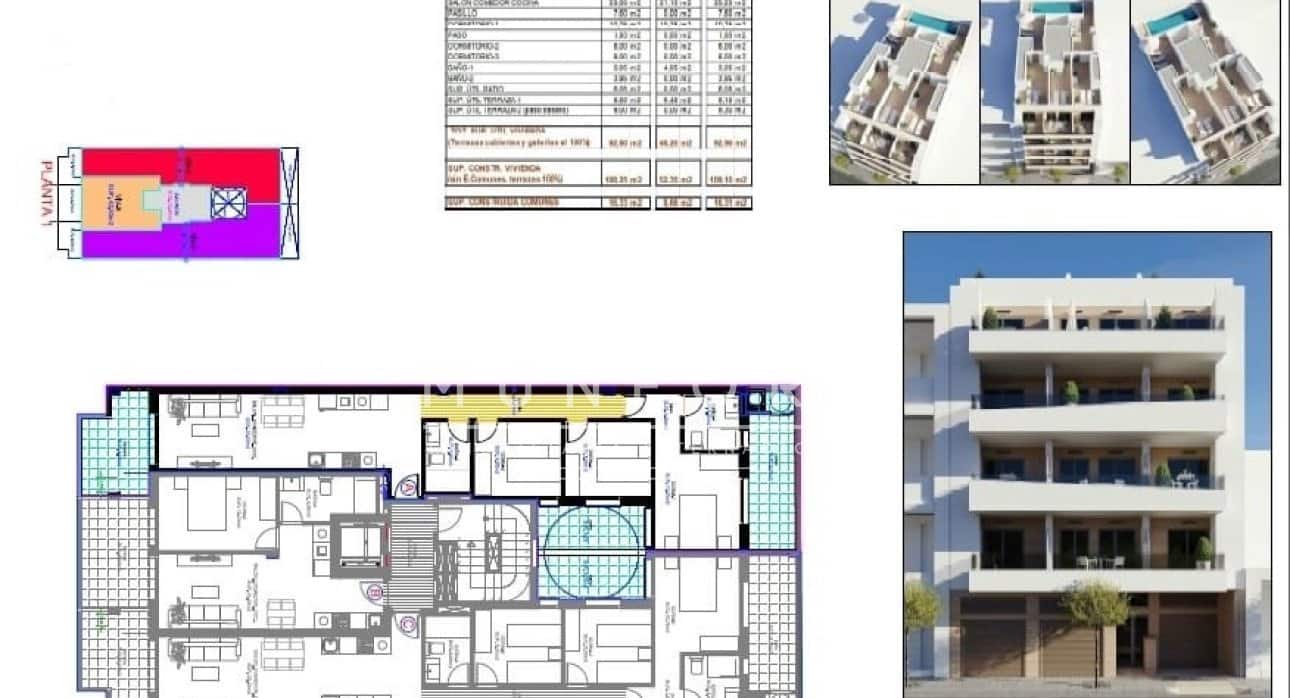 3 quarto Apartamento para venda em Torrevieja com piscina - 286 000 € (Ref: 9524631)