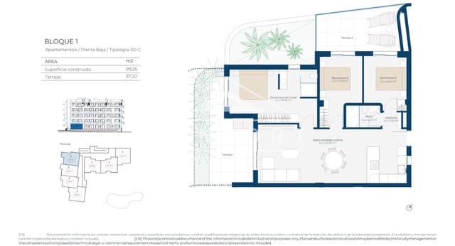 3 Zimmer Apartment zu verkaufen in Baños y Mendigo, Murcia Stadt mit Pool - 360.000 € (Ref: 9539629)