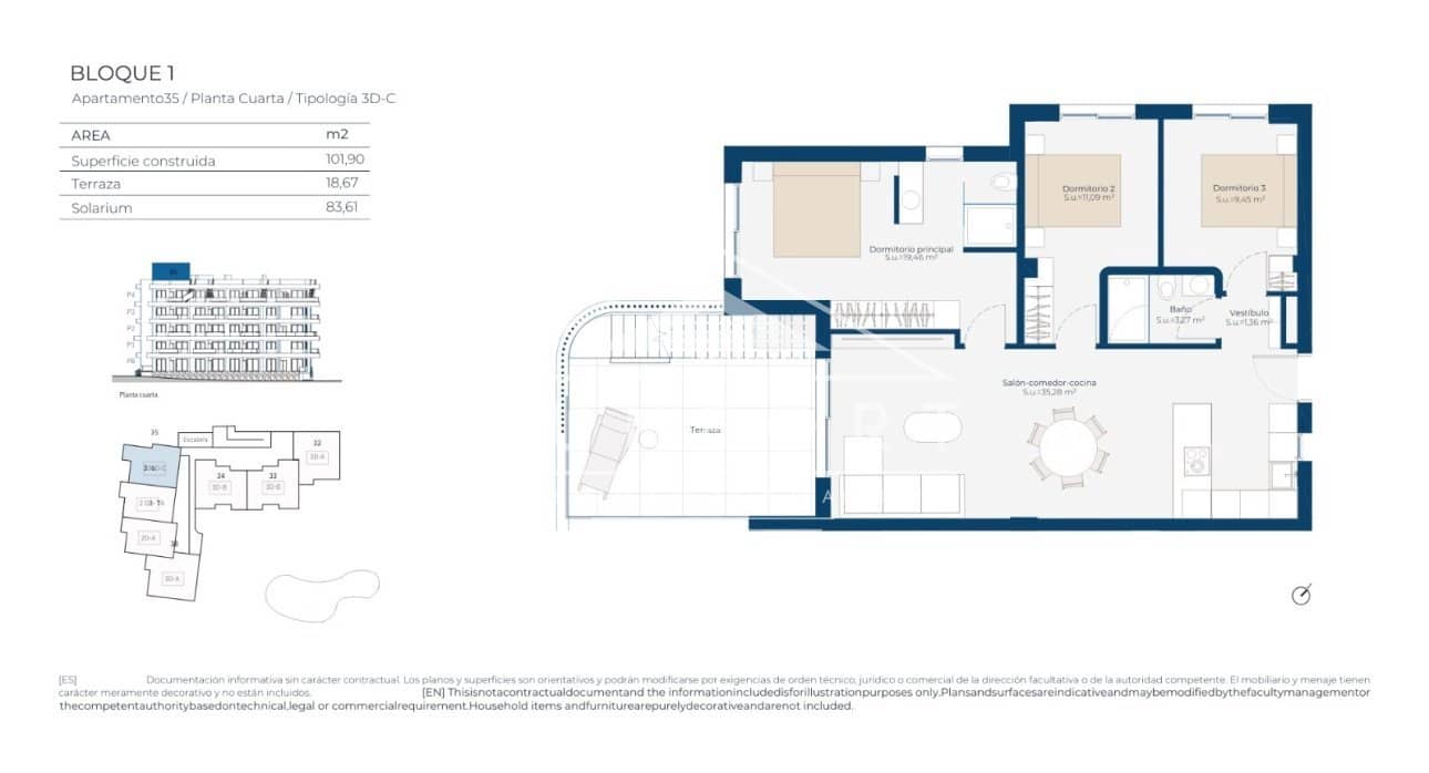 3 Zimmer Penthouse zu verkaufen in Banos y Mendigo mit Pool - 475.000 € (Ref: 9539630)