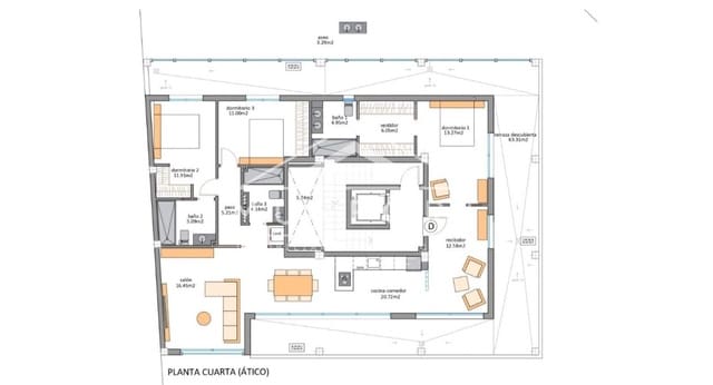 3 Zimmer Penthouse zu verkaufen in Lo Pagan, San Pedro del Pinatar mit Pool - 949.900 € (Ref: 9544542)