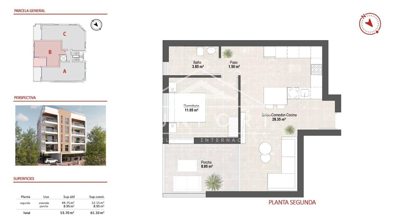 1 slaapkamer Appartement te koop in San Pedro del Pinatar met zwembad - € 219.900 (Ref: 9617105)