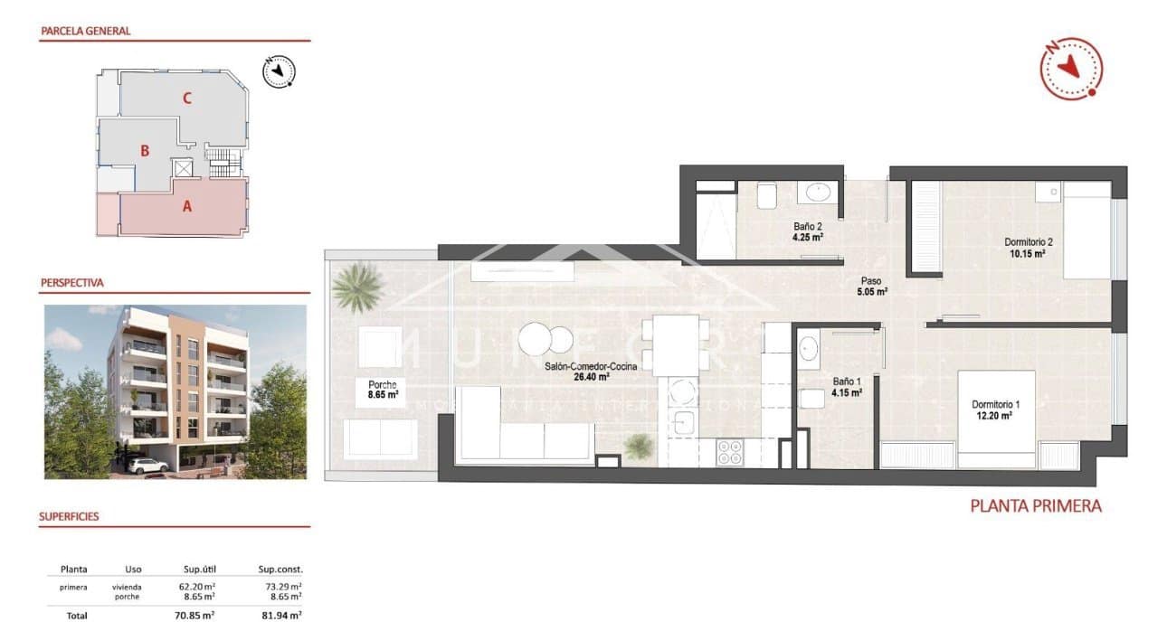 2 bedroom Apartment for sale in San Pedro del Pinatar with pool - € 229,900 (Ref: 9617106)