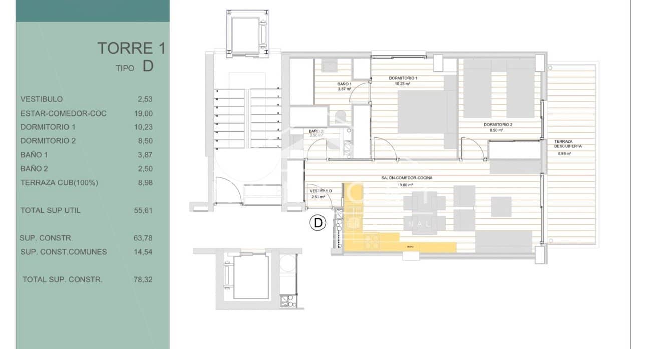 2 bedroom Apartment for sale in Guardamar del Segura with pool - € 245,000 (Ref: 9642461)