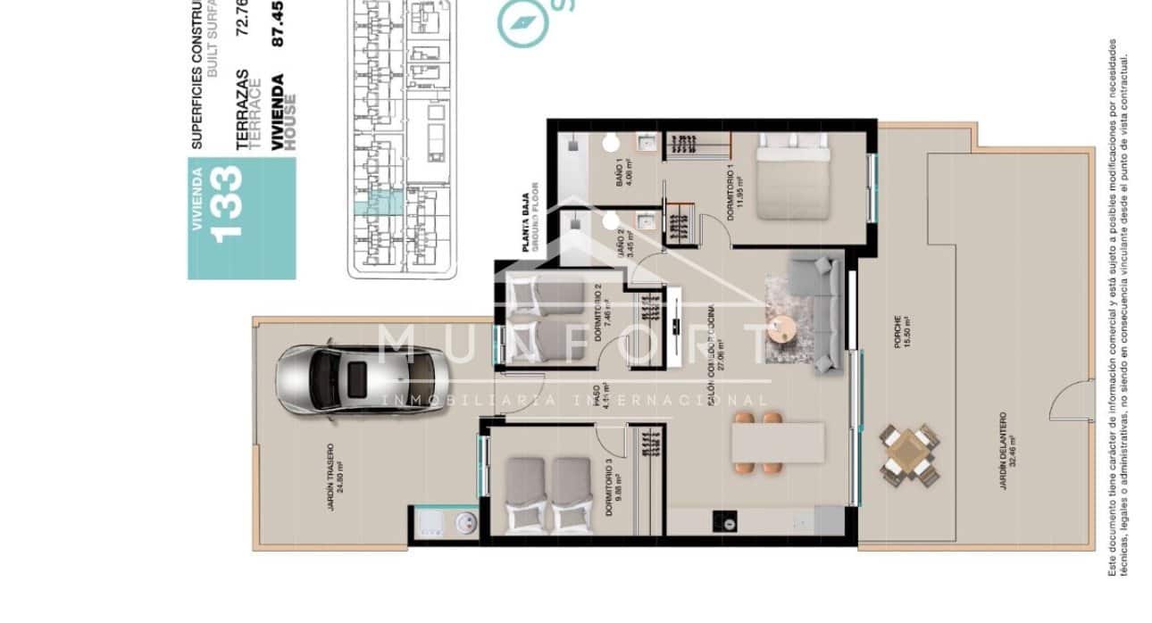 3 Zimmer Bungalow zu verkaufen in Torre de la Horadada mit Pool - 380.000 € (Ref: 9653321)