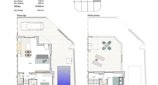 2 sovrum Radhus till salu i Roldan, Torre-Pacheco med pool - 289 900 € (Ref: 9665417)