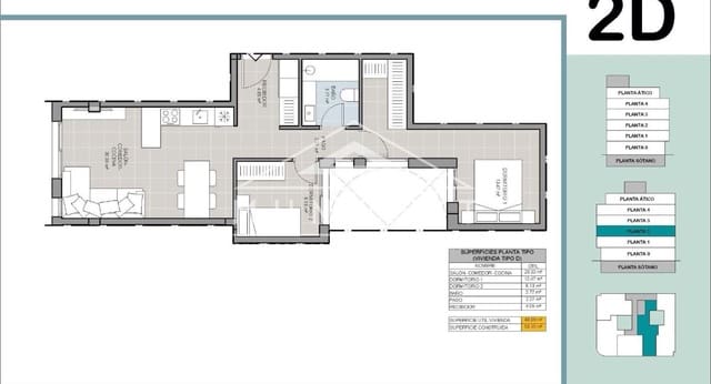 2 chambre Appartement à vendre à Playa del Acequión, Torrevieja avec piscine - 235 000 € (Ref: 9667218)