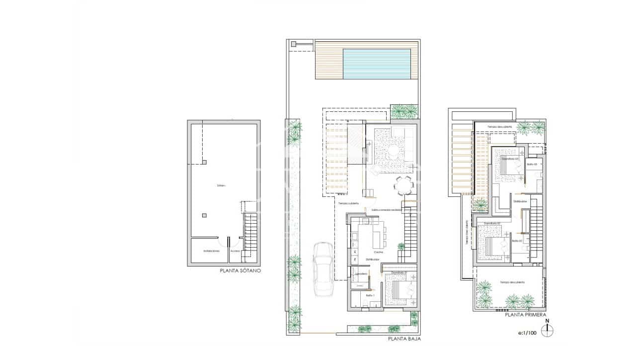 3 bedroom Villa for sale in Torre-Pacheco with pool - € 660,900 (Ref: 9700003)