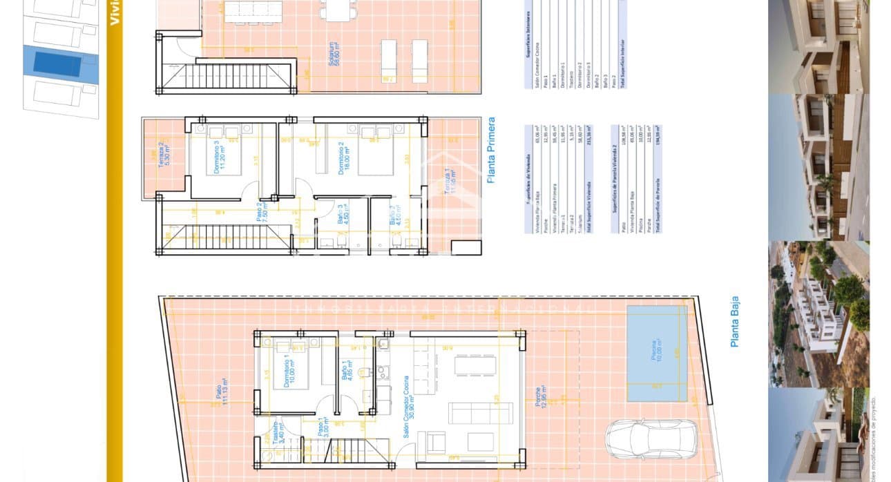 3 chambre Villa/Maison à vendre à Pilar de la Horadada avec piscine - 550 000 € (Ref: 9700095)