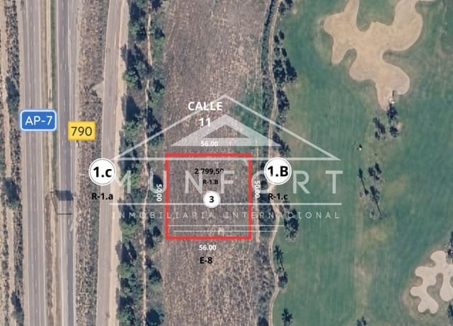 Building Plot for sale in Las Lomas de Rame - Bahía Bella, Los Alcázares - € 1,400,000 (Ref: 9956069)