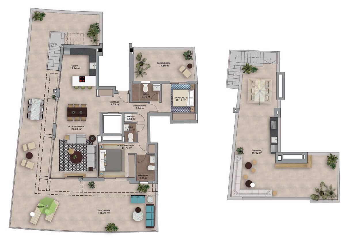 2 bedroom Apartment for sale in Mijas with pool - € 799,000 (Ref: 7430065)
