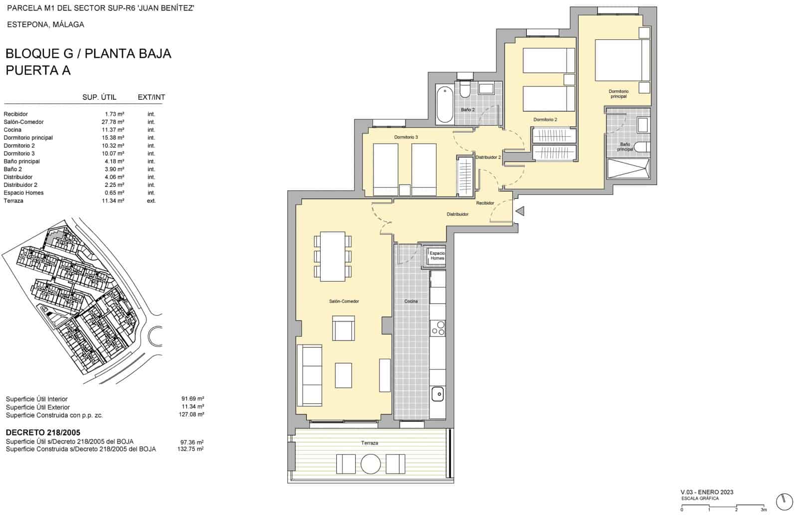 3 slaapkamer Appartement te koop in Estepona met zwembad - € 384.000 (Ref: 7448054)