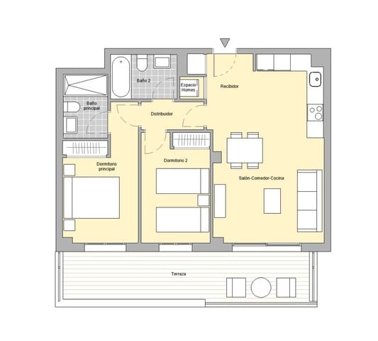 3 soverom Leilighet til salgs i Zona Calvario, Estepona med svømmebasseng garasje - € 384 000 (Ref: 7448054)