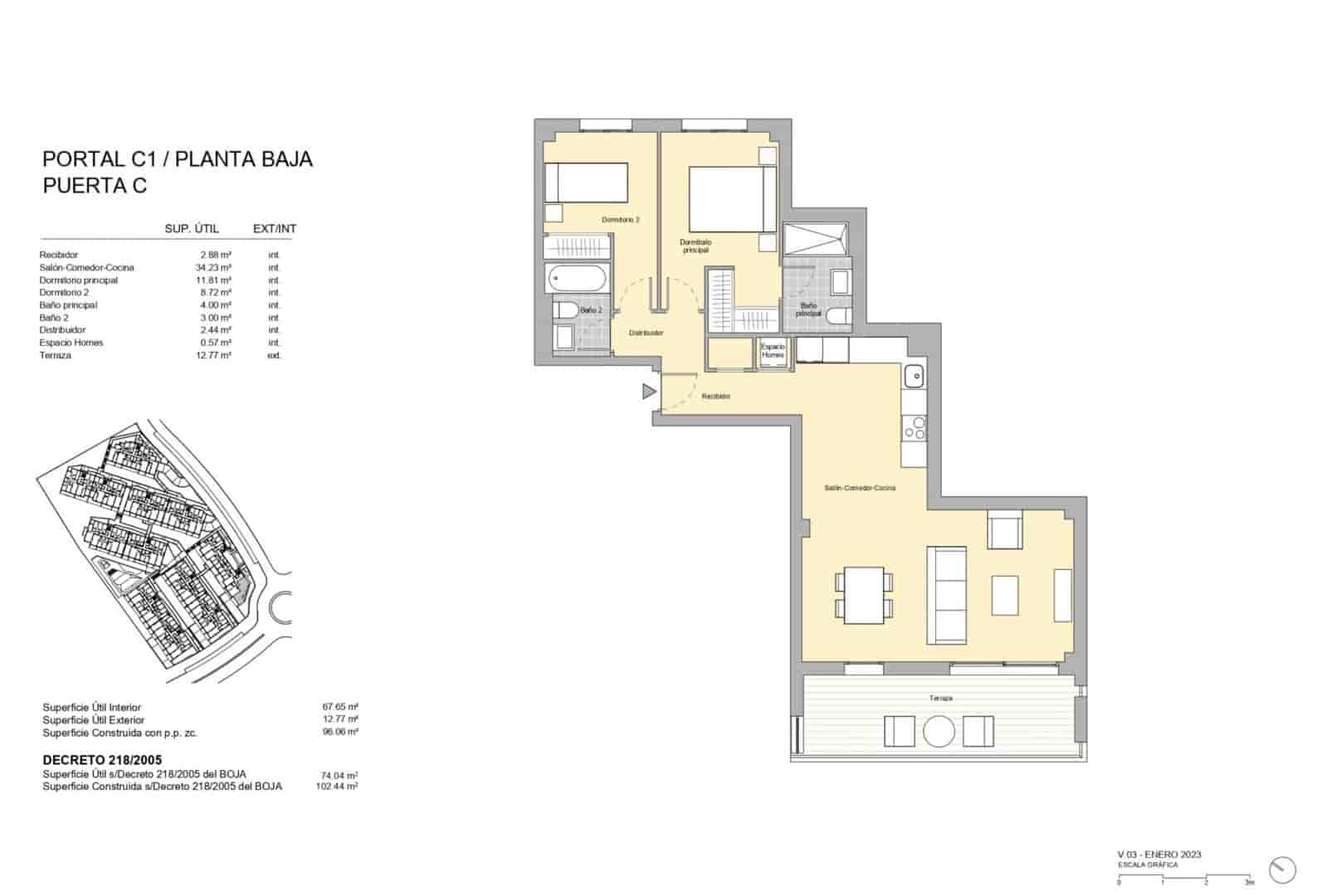 3 slaapkamer Appartement te koop in Estepona met zwembad garage - € 384.000 (Ref: 7448054)