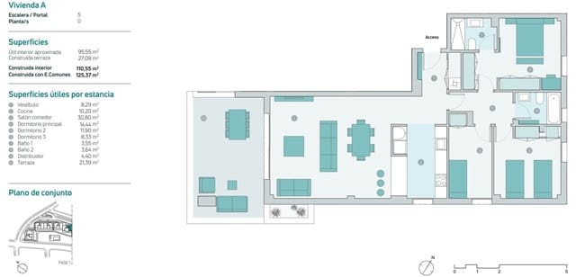 2 soveværelse Lejlighed til salg i Guadalobón, Estepona med swimmingpool garage - € 337.000 (Ref: 7474191)