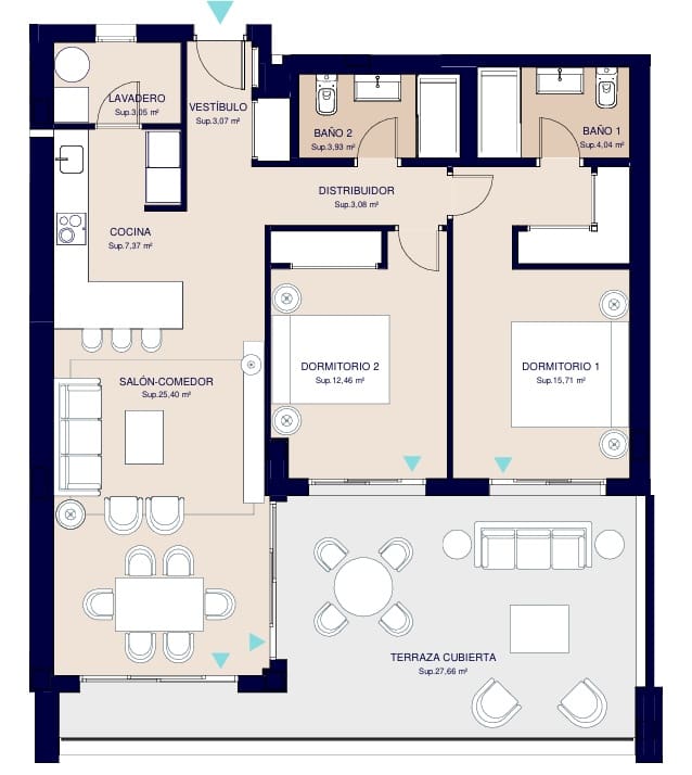 2 soverom Leilighet til salgs i Estepona med svømmebasseng - € 431 000 (Ref: 7754277)