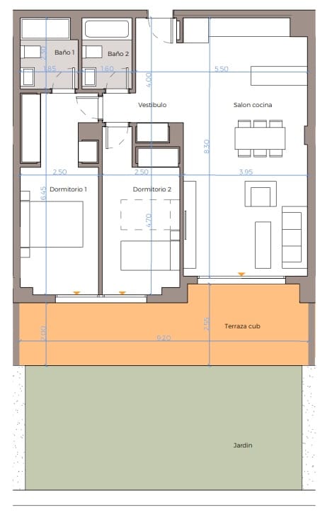 2 soverom Leilighet til salgs i Las Lagunas de Mijas med svømmebasseng - € 419 200 (Ref: 8162727)