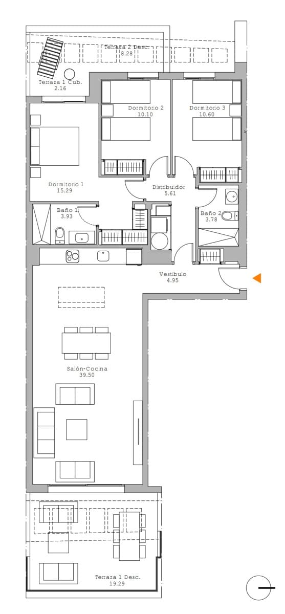 Apartamento de 3 habitaciones en Estepona en venta con piscina - 445.000 € (Ref: 8322392)