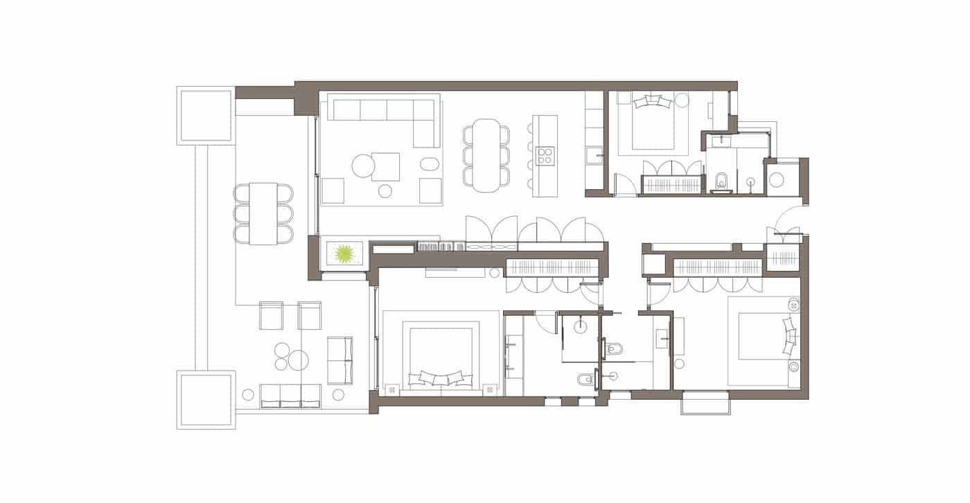3 soverom Leilighet til salgs i Saladillo-Benamara med svømmebasseng - € 1 995 000 (Ref: 8337529)