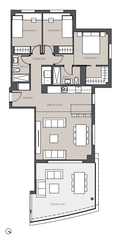 3 soverom Leilighet til salgs i Estepona med svømmebasseng - € 475 000 (Ref: 8941121)