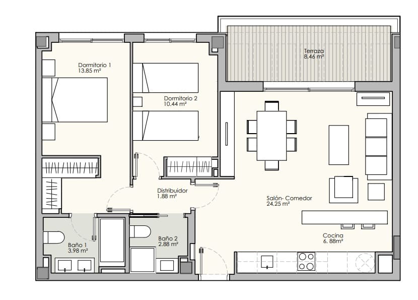 2 bedroom Apartment for sale in Casares with pool - € 301,000 (Ref: 8941123)