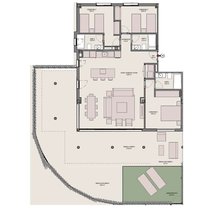 3 makuuhuone Huoneisto myytävänä paikassa Bel-Air mukana uima-altaan - 743 000 € (Ref: 8941124)