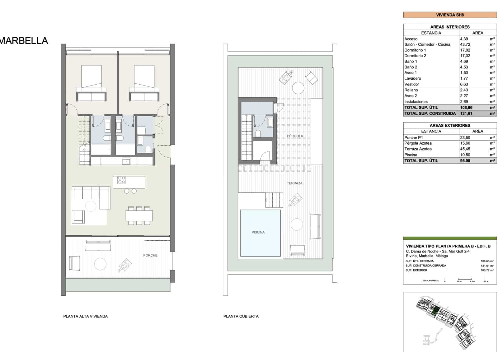 Apartamento de 2 habitaciones en Elviria en venta con piscina - 870.000 € (Ref: 8967978)