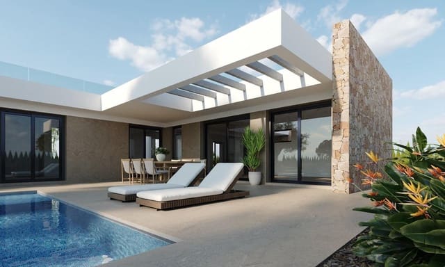 3 makuuhuone Huvila myytävänä paikassa Hacienda del Alamo, Fuente Alamo de Murcia mukana uima-altaan 
autotalli - 407 400 € (Ref: 8602807)