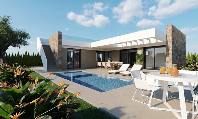 3 makuuhuone Huvila myytävänä paikassa Hacienda del Alamo, Fuente Alamo de Murcia mukana uima-altaan 
autotalli - 407 400 € (Ref: 8602807)