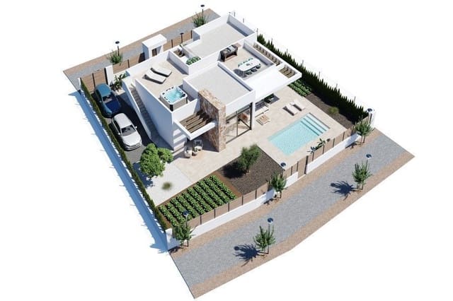 3 soverom Villa til salgs i Hacienda del Alamo, Fuente Alamo de Murcia med svømmebasseng garasje - € 449 900 (Ref: 8987769)