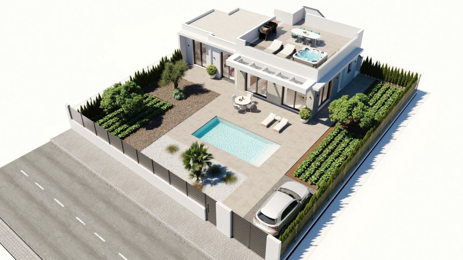 2 bedroom Villa for sale in Fuente Alamo de Murcia with pool garage - € 299,900 (Ref: 9415362)