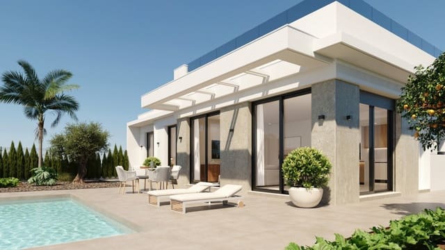 3 makuuhuone Huvila myytävänä paikassa Hacienda del Alamo, Fuente Alamo de Murcia mukana uima-altaan 
autotalli - 519 900 € (Ref: 9415362)