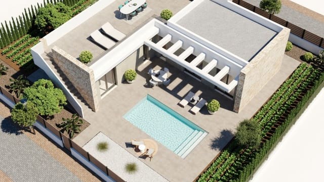 3 chambre Villa/Maison à vendre à Hacienda del Alamo, Fuente Alamo de Murcia avec piscine - 369 900 € (Ref: 9797723)