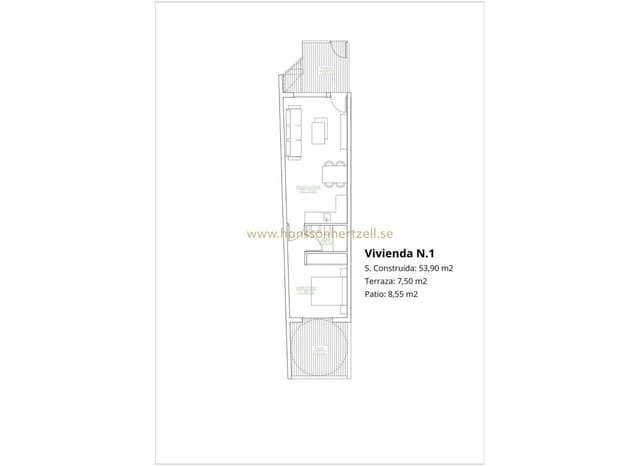 1 bedroom Apartment for sale in San Pedro del Pinatar ciudad, San Pedro del Pinatar with pool - € 179,900 (Ref: 9027656)