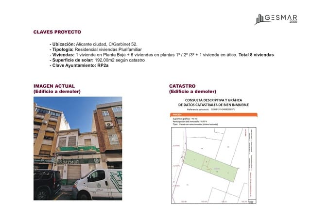 Area Edificabile in vendita in Carolinas Bajas, Alicante città - 289.000 € (Rif: 9533955)