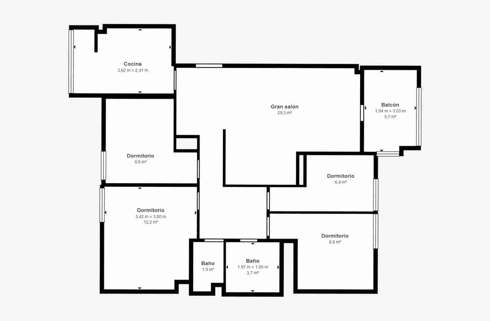 4 quarto Apartamento para venda em Alicante cidade - 119 000 € (Ref: 9591547)