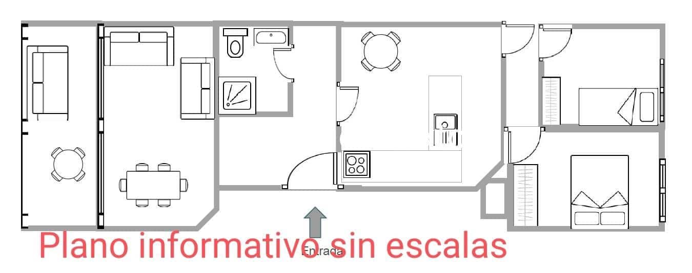 2 Zimmer Penthouse zu verkaufen in Alicante / Alacant Stadt mit Garage - 290.000 € (Ref: 9799463)