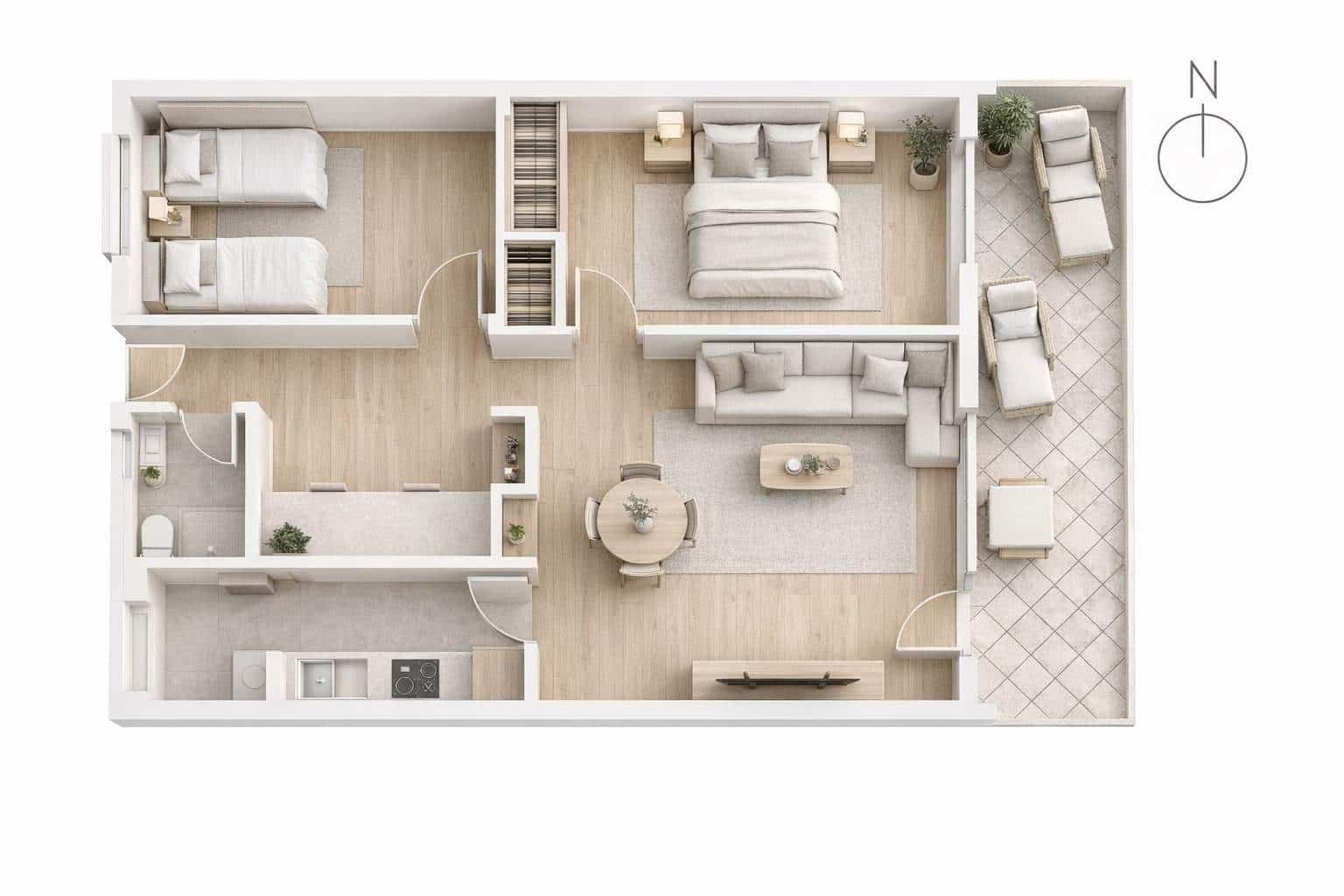 2 Zimmer Wohnung zu verkaufen in Playa de San Juan mit Garage - 327.000 € (Ref: 9831729)