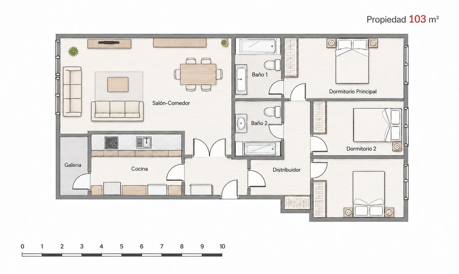 Piso de 3 habitaciones en Playa de San Juan en venta con piscina garaje - 464.900 € (Ref: 9977472)