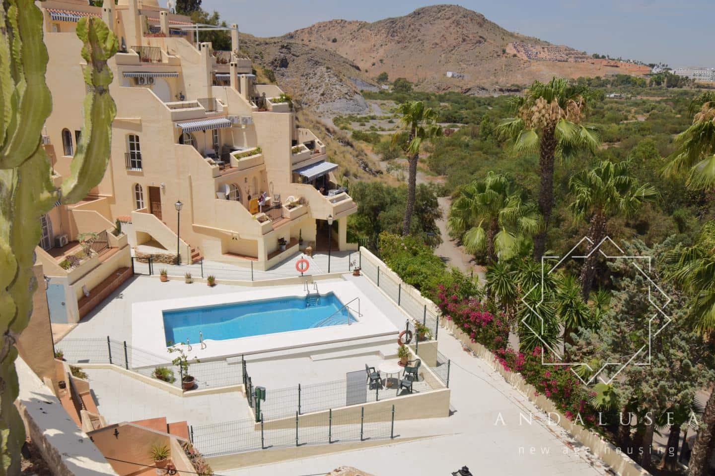 Appartement de 1 chambre à louer à Mojacar avec piscine garage - 600 € (Ref: 10034259)