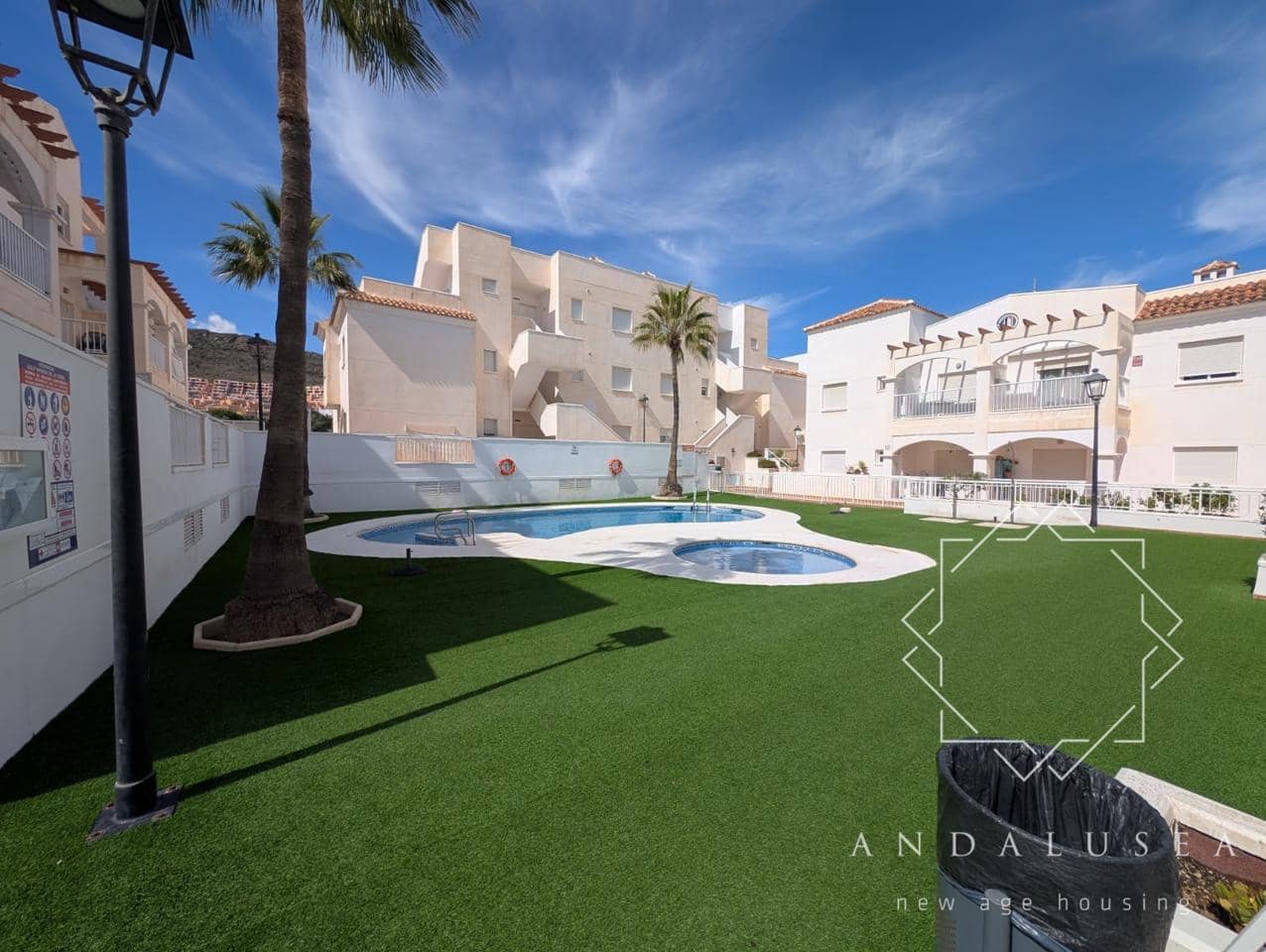 3 Zimmer Wohnung zu vermieten in Mojacar mit Pool Garage - 950 € (Ref: 10117433)