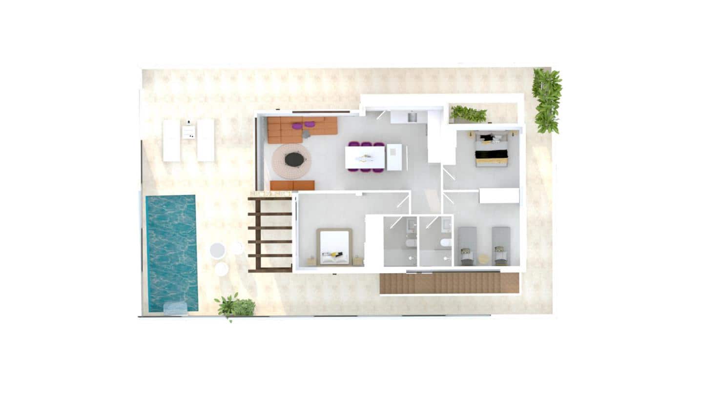 Chalet de 3 habitaciones en Vera en venta con piscina - 378.000 € (Ref: 5970908)